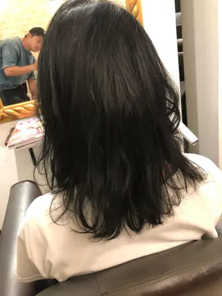 ロング 藤田 遼のヘアスタイル