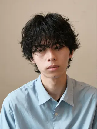 パーマ メンズ シャドウパーマ No.1うえちりくのヘアスタイル