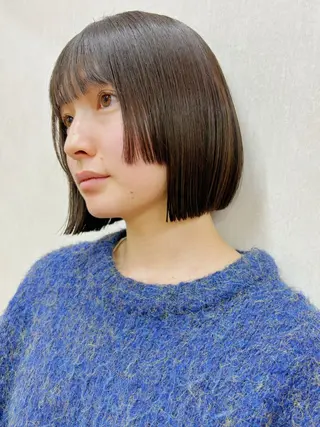 カラー ボブ/ミディアム 親しみやすさ/さくらのヘアスタイル