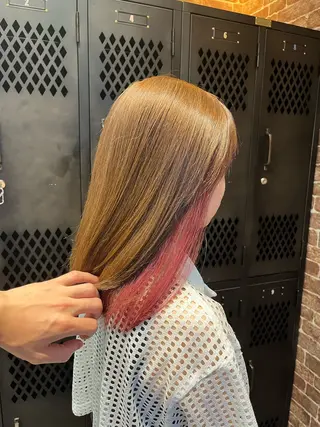 セミロング カラー ✂️ショート指名 No.1 鍋田 貴大のヘアスタイル