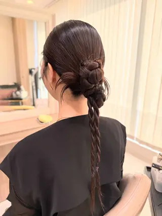 ロング ヘアアレンジ 韓国ヘアメイク🎀/ 縮毛矯正✨山本媛香のヘアスタイル