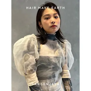 セミロング hair make earth 🪡のヘアスタイル