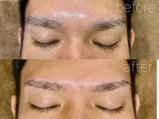 メンズ アイブロウ Luna belle まつ毛と眉毛の専門店のマツエク・マツパデザイン