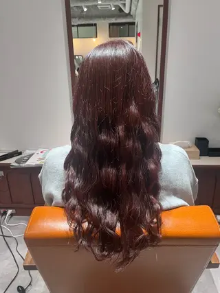 ロング カラー ヘアアレンジ 💠urara opus💠🩵のヘアスタイル