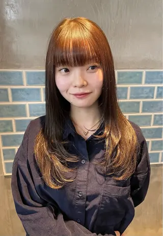 ロング カラー 似合わせカット✂︎ りょお🫧のヘアスタイル