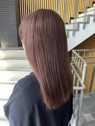 セミロング カラー ハイトーンカラー 坂本 翼のヘアスタイル