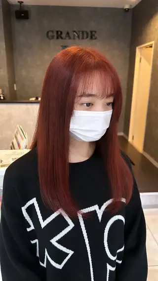 ロング カラー 山口 航輝のヘアスタイル