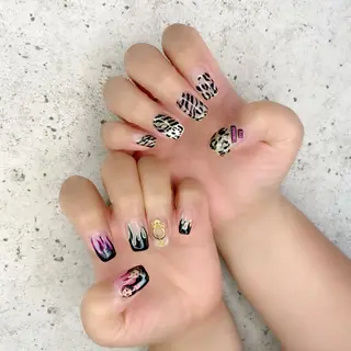 セミロング カラー パーマ ヘアアレンジ メンズ キッズ ネイル マツエク・マツパ Salon Ｋのネイルデザイン