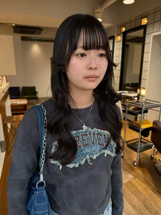 ロング 松本 夏海のヘアスタイル