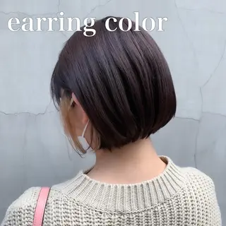 ショート カラー ヘアアレンジ ミニボブ/ブリーチ 🌈MISATOのヘアスタイル