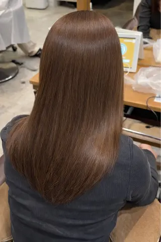 セミロング カラー ハイトーン/ダブル カラー/あやかのヘアスタイル