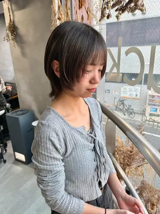 ショート ウルフ レイヤー パーマ🪐MANAのヘアスタイル
