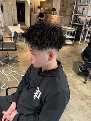 ショート パーマ メンズケアブリーチ 特化🔥村田のヘアスタイル