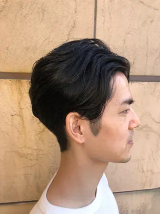 ショート パーマ メンズ 髪質改善 MAKIのヘアスタイル