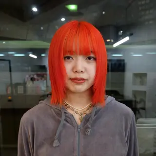 カラー 佐藤 しずくのヘアスタイル