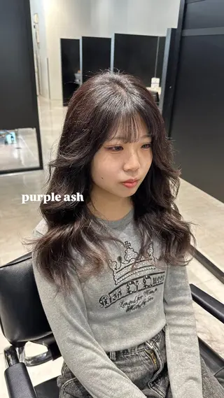 ロング カラー 天野 瑠真のヘアスタイル