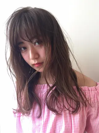 ロング カラー レイヤーカット✂️ 横浜No1♡下鳥翔子のヘアスタイル