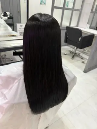 ロング カラー 髪質改善 艶髪矯正 エクステ かいり✂️のヘアスタイル