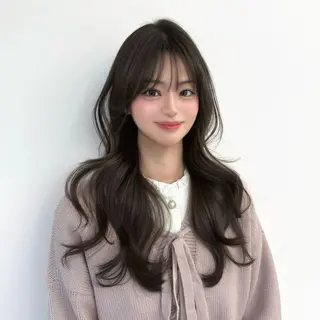 ロング カラー 韓国ヘア🇰🇷× 髪質改善🫧テルのヘアスタイル