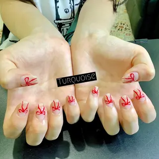 ネイル 個性派ネイルサロン 💅🏼ターコイズのネイルデザイン
