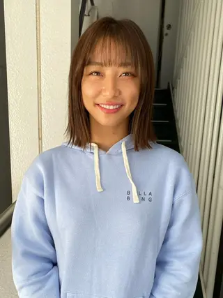 ミディアム カラー 無料カットモデル募集 🌱ひょうがのヘアスタイル