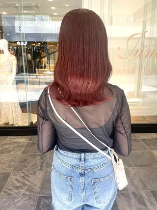 ミディアム 🌸インナーカラー 🌸藤井春華のヘアスタイル