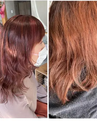 ミディアム 阪本 亜由美のヘアスタイル