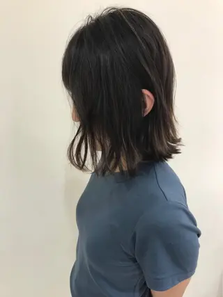 ミディアム カラー 【髪質改善】 梅田　聡のヘアスタイル