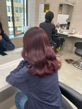 ロング カラー ヘアアレンジ 💗横浜美容室 💗HARUNAのヘアスタイル