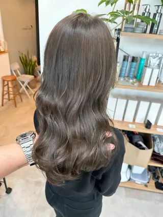 セミロング ✨透明感カラー/縮毛 恵比寿HAYATO✨のヘアスタイル
