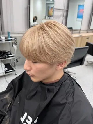 メンズ 💍モテる艶髪 透明感カラー💖のヘアスタイル