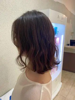 ミディアム カラー NATSUKI💟 EARTH二俣川のヘアスタイル