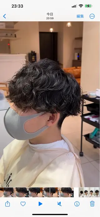パーマ メンズ 🌙コテ巻き風パーマ 🌙菜月のヘアスタイル