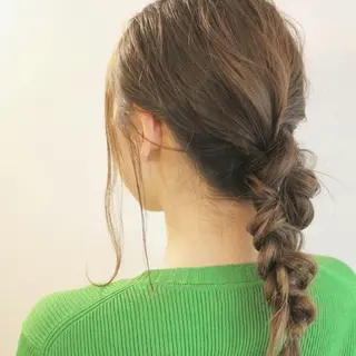 ヘアアレンジ クニモトハルナ ボブ/柔らかカラーのヘアスタイル