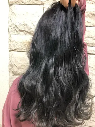 ロング カラー ヘアアレンジ メンズ キッズ ネイル マツエク・マツパ 透明感カラー🤎 ゆりのヘアスタイル