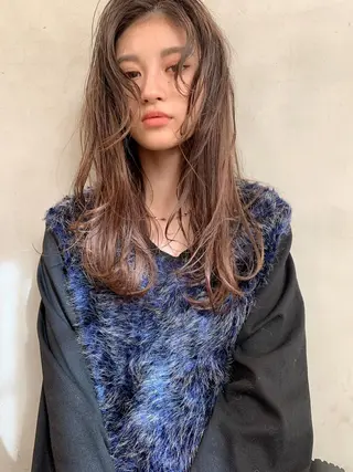 ロング 小顔レイヤー×コンパ クトボブ/林隆平のヘアスタイル