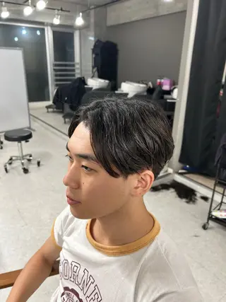 カラー パーマ メンズ カズキ🌼曲がる 縮毛矯正のヘアスタイル