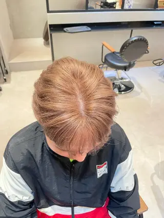 カラー メンズ オリーブカラー🫒/ ハッシュカット/みゆのヘアスタイル