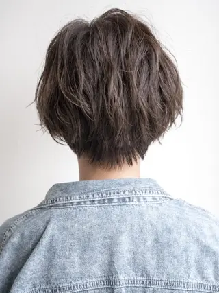 ショート カラー パーマ ✂︎美容室✂︎ hiroマンツーマンのヘアスタイル