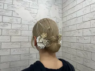 セミロング 量産ヘアセット/ ヘアメAyakaのヘアスタイル