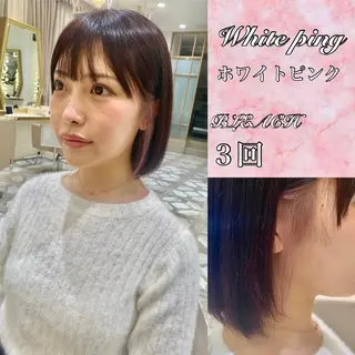 ショート カラー パーマ ヘアアレンジ メンズ キッズ ネイル マツエク・マツパ アイブロウ 《褒められる》 透明感カラー/小嶋のヘアスタイル