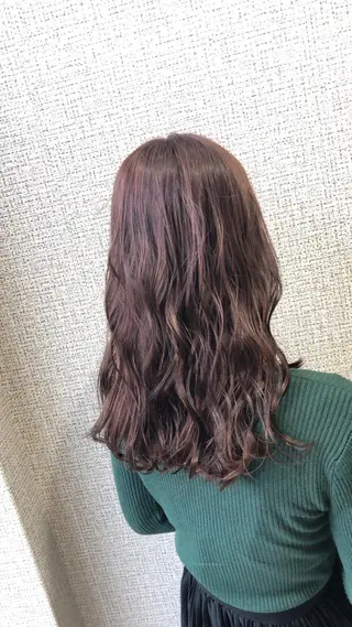 ロング カラー ムトウセイマ/ 縮毛矯正/ブリーチのヘアスタイル