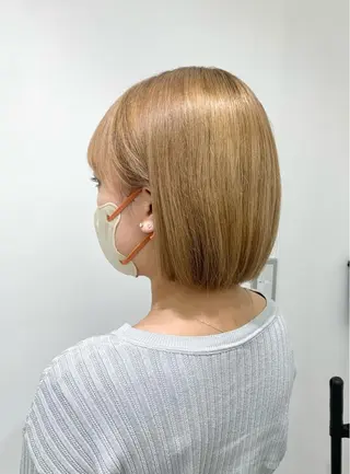 ショート カラー レイヤー ハイトーン 暖色⭐︎KANAKOのヘアスタイル