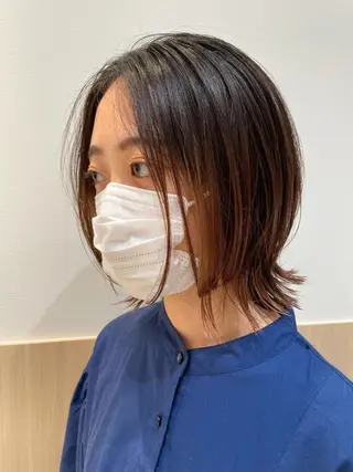 ミディアム 💗モデルカット 募集中のヘアスタイル