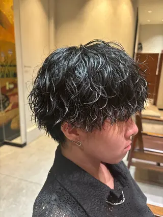 パーマ メンズ 【メンズ限定】原 唯登のヘアスタイル