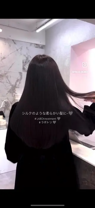 ロング カラー momochan🍑 やわらかいボブ♡のヘアスタイル