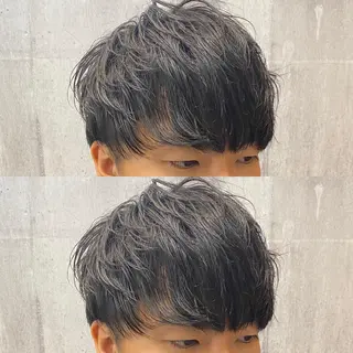 ミディアム メンズ 高橋 宏輔のヘアスタイル