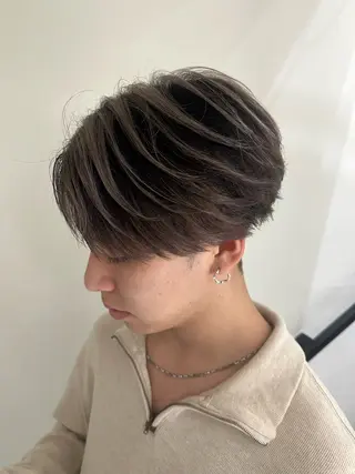 メンズ レイヤーカット/ボブ 似合わせ/透明感カラのヘアスタイル