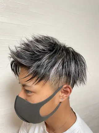 ショート ハイトーンカラー/ ハイライトJUNKIのヘアスタイル