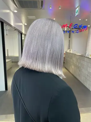 ミディアム カラー 💫色落ちまで可愛い ブリーチ💫ユウゴのヘアスタイル